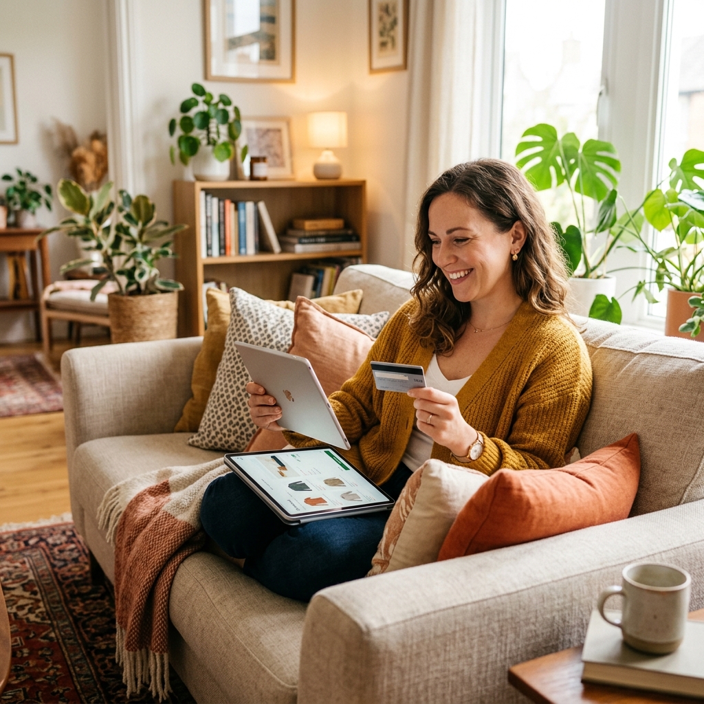 Woman ordering SMARTIFLIX subscription